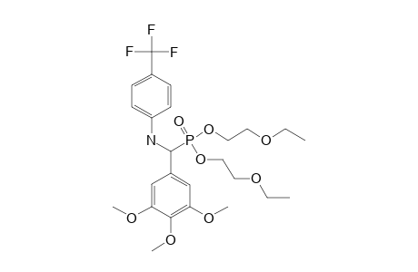 N-(4-TRIFLUOROPHENYL)-ALPHA-AMINO-ALPHA-(3,4,5-TRIMETHOXYPHENYL)-O,O-DI-(2-ETHOXYETHYL)-PHOSPHONATE