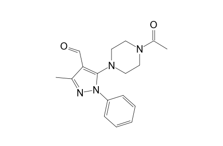 5-(4-Acetylpiperazin-1-yl)-3-methyl-1-phenyl-1H-pyrazole-4-carbaldehyde