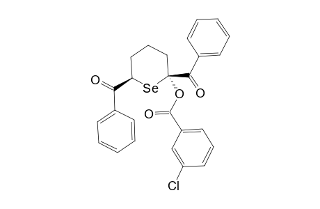 (2S,6S)-2,6-Dibenzoyl-2-(m-chlorobenzoyloxy)selenane