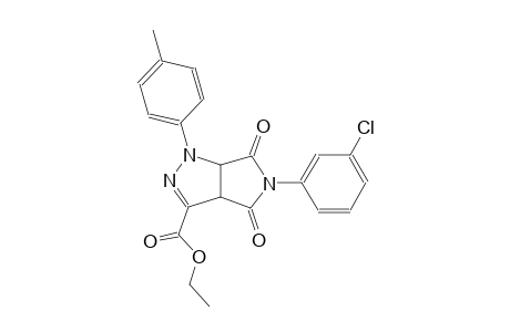 pyrrolo[3,4-c]pyrazole-3-carboxylic acid, 5-(3-chlorophenyl)-1,3a,4,5,6,6a-hexahydro-1-(4-methylphenyl)-4,6-dioxo-, ethyl ester