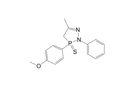 2H-1,2,3-Diazaphosphole, 3,4-dihydro-3-(4-methoxyphenyl)-5-methyl-2-phenyl-, 3-sulfide