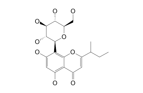 5,7-DIHYDROXY-2-(1-METHYLPROPYL)-CHROMONE-8-BETA-D-GLUCOPYRANOSIDE