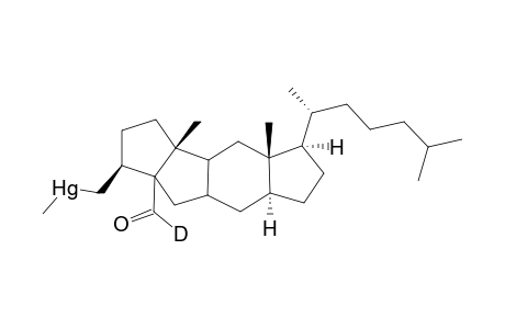 [6-2H]-A,B-Bisnor-3.beta.-[(methylmercurio)methyl]-5.beta.-cholestan-5-carbaldehyde