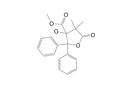 Methyl-3-hydroxy-4,4-dimethyl-5-oxo-2,2-diphenyltetrahydrofuran-3-carboxylate