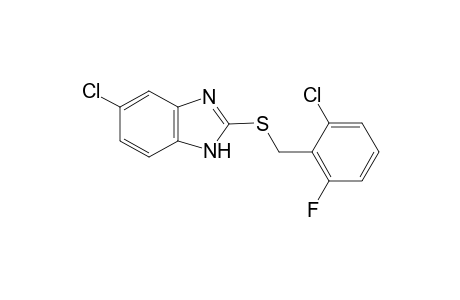 1H-1,3-Benzimidazole, 5-chloro-2-[[(2-chloro-6-fluorophenyl)methyl]thio]-