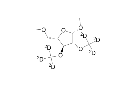 Methyl 2,3-di-O-trideuteriomethyl-5-O-methyl-.beta.,l-arabofuranoside