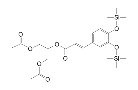 Glycerol <1,3-diacetyl-2-caffeoyl->, di-TMS