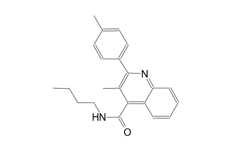 N-butyl-3-methyl-2-(4-methylphenyl)-4-quinolinecarboxamide
