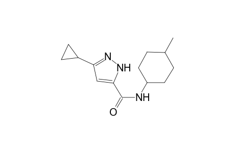 1H-Pyrazole-5-carboxamide, 3-cyclopropyl-N-(4-methylcyclohexyl)-