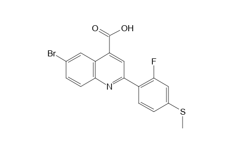 6-BROMO-2-[2-FLUORO-4-(METHYLTHIO)PHENYL]CINCHONINIC ACID