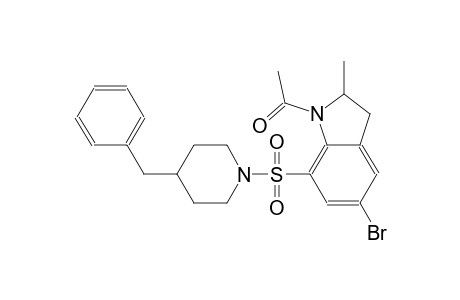 1H-indole, 1-acetyl-5-bromo-2,3-dihydro-2-methyl-7-[[4-(phenylmethyl)-1-piperidinyl]sulfonyl]-