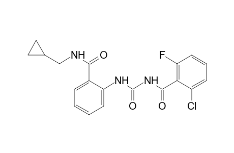1-(2-chloro-6-fluorobenzoyl)-3-{o-[(cyclopropylmethyl)carbamoyl]phenyl}urea
