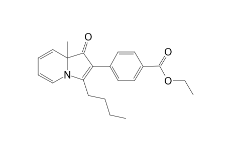 Ethyl 4-(3-butyl-8a-methyl-1-oxo-1,8a-dihydroindolizin-2-yl)benzoate