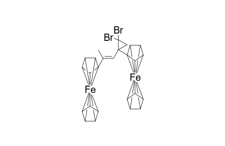 gem-1,1-Dibromo-2-ferrocenyl-2-(2'-ferrocenylpropen-1'-yl)cyclopropane