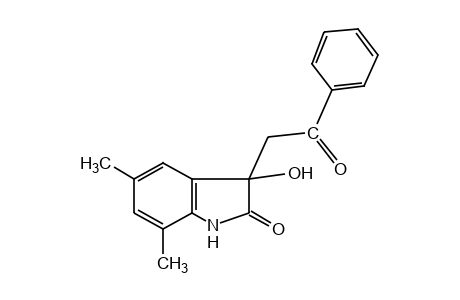 5,7-dimethyl-3-hydroxy-3-phenacyl-2-indolinone