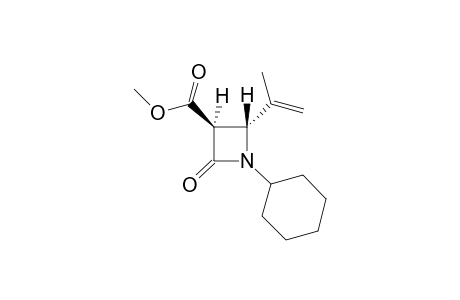Methyl N-cyclohexyl-2-(propen-2-yl)azetidin-4-one-3-carboxylate