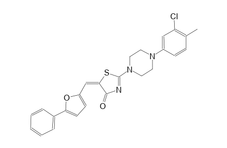 (5E)-2-[4-(3-chloro-4-methylphenyl)-1-piperazinyl]-5-[(5-phenyl-2-furyl)methylene]-1,3-thiazol-4(5H)-one