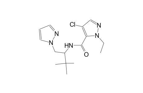 4-chloro-N-[2,2-dimethyl-1-(1H-pyrazol-1-ylmethyl)propyl]-1-ethyl-1H-pyrazole-5-carboxamide