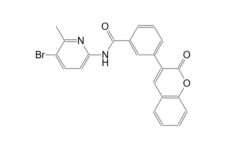 N-(5-bromo-6-methyl-2-pyridinyl)-3-(2-oxo-2H-chromen-3-yl)benzamide