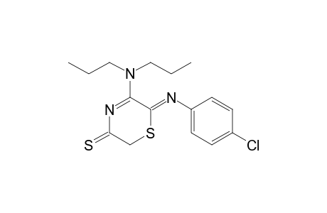 6-(4-Chlorophenylimino)-5-(di-n-propylamino)-2H-1,4-thiazine-3-thione