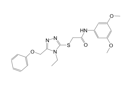 N-(3,5-dimethoxyphenyl)-2-{[4-ethyl-5-(phenoxymethyl)-4H-1,2,4-triazol-3-yl]sulfanyl}acetamide