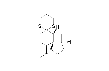 (3aR,4aR,8S,8aS)-8-Ethyloctahydro-6H-spiro{cyclopenta[1,4]cyclobuta[1,2]benzene-5,2'-[1,3]dithiane}