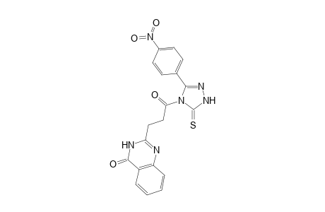 2-[4'-[3-(p-Nitrophenyl)-1,2,4-triazolinyl-5-thione]propionoyl]-1-quinazolin-3H-4-one
