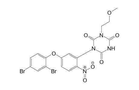 1,3,5-Triazine-2,4,6(1H,3H,5H)-trione, 1-[5-(2,4-dibromophenoxy)-2-nitrophenyl]-3-(2-methoxyethyl)-