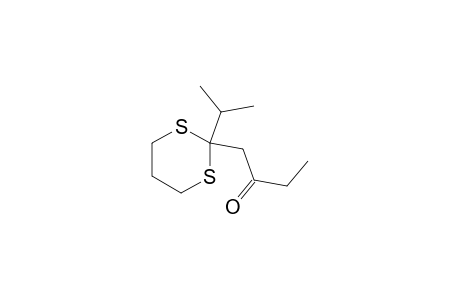 2-Butanone, 1-[2-(1-methylethyl)-1,3-dithian-2-yl]-