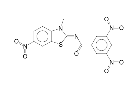 N-(3-Methyl-6-nitrobenzothiazolin-2-ylidene)-3,5-dinitrobenzamide