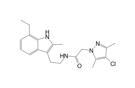 2-(4-Chloro-3,5-dimethyl-pyrazol-1-yl)-N-[2-(7-ethyl-2-methyl-1H-indol-3-yl)-ethyl]-acetamide
