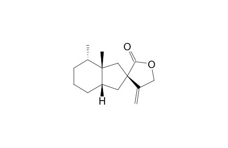 Spiro[1,2-Dimethylbicyclo[4.3.0]nonane-8,3'-4'-methylenedihydrofuran-2'(3'H)-one] [4-epibakkenolide-A and 4,7-diepibakkenolide A]