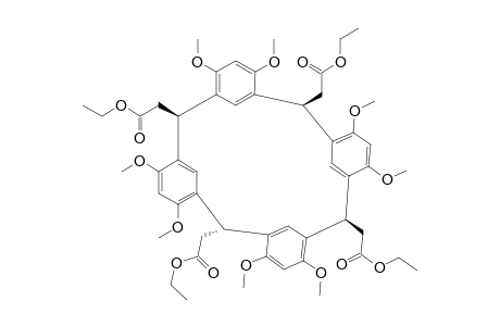 R-2,C-8,T-14,T-20-TETRA-(CARBOETHOXYETHYL)-PENTACYClO-[19.3.1.1^3,7.1^15,19]-OCTACOSA-1(25),3,5,7(28),9,11,13(27),15,17,19(26),21,23-DODECAEN-4,6,10,12,16,18,2