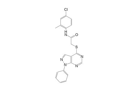 N-(4-chloro-2-methylphenyl)-2-[(1-phenyl-1H-pyrazolo[3,4-d]pyrimidin-4-yl)sulfanyl]acetamide