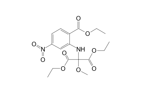 Ethyl 2-[N-(diethoxycarbonyl)(methyloxy)methyl]amino-4-nitrobenzoate