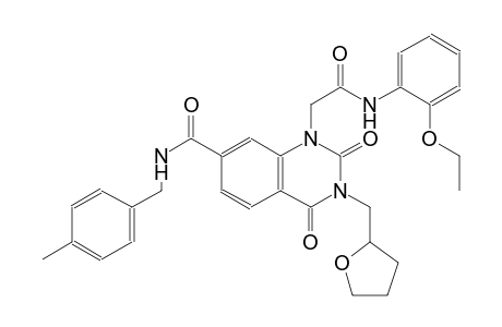 1-quinazolineacetamide, N-(2-ethoxyphenyl)-1,2,3,4-tetrahydro-7-[[[(4-methylphenyl)methyl]amino]carbonyl]-2,4-dioxo-3-[(tetrahydro-2-