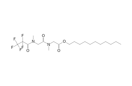 Sarcosylsarcosine, N-pentafluoropropionyl-, undecyl ester