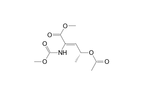 (2Z,4S) Methyl 4-Acetoxy-2-[N-(methoxycarbonyl)amino]-2-pentenoate