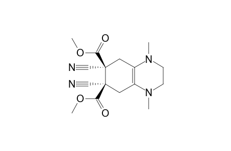 cis-6,7-Dicarbomethoxy-6,7-dicyano-1,4-dimethyl-1,2,3,4,5,6,7,8-octahydroquinoxaline