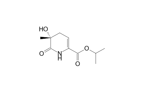 (+-)-i-Propyl 1,4,5,6-tetrahydro-5-hydroxy-5-methyl-6-oxo-2-pyridinecarboxylate