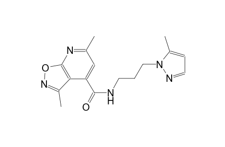 isoxazolo[5,4-b]pyridine-4-carboxamide, 3,6-dimethyl-N-[3-(5-methyl-1H-pyrazol-1-yl)propyl]-