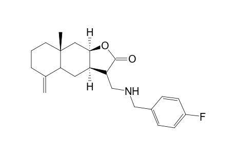 (3aR,8aR,9aR)-3-[[(4-fluorobenzyl)amino]methyl]-8a-methyl-5-methylene-3a,4,4a,6,7,8,9,9a-octahydro-3H-benzo[f]benzofuran-2-one