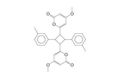 Cyclobutane, 1,3-bis(4-methoxy-2-oxo-2H-pyran-6-yl-2,4-bis(3-methylphenyl)-