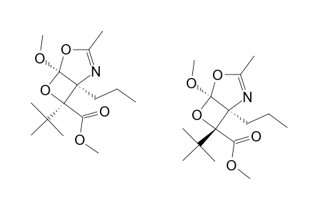 7-TERT.-BUTYL-5-METHOXY-3-METHYL-1-PROPYL-4,6-DIOXA-2-AZABICYCLO-[3.2.0]-HEPT-2-ENE-7-CARBOXYLIC-ACID-METHYLESTER