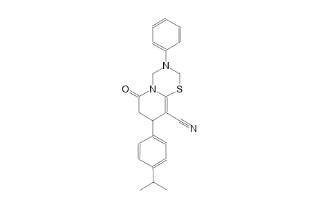 2H,6H-pyrido[2,1-b][1,3,5]thiadiazine-9-carbonitrile, 3,4,7,8-tetrahydro-8-[4-(1-methylethyl)phenyl]-6-oxo-3-phenyl-