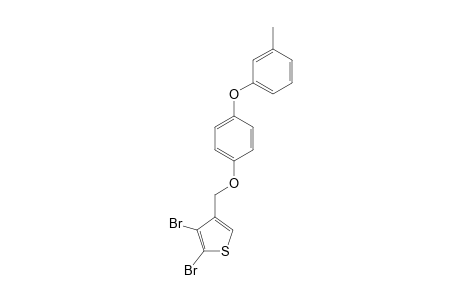 Thiophene, 2,3-dibromo-4-[[4-(3-methylphenoxy)phenoxy]methyl]-