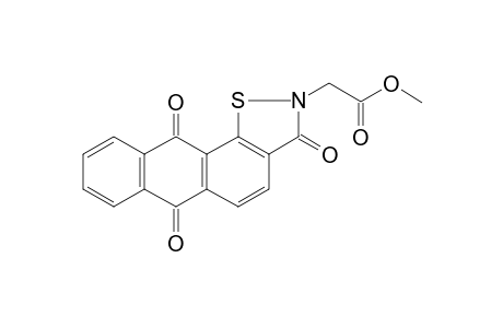Acetic acid, (3,6,11-trioxo-6,11-dihydro-3H-1-thia-2-azacyclopenta[a]anthracen-2-yl)-, methyl ester