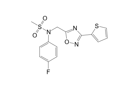 N-(4-fluorophenyl)-N-{[3-(thiophen-2-yl)-1,2,4-oxadiazol-5-yl]methyl}methanesulfonamide