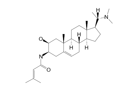 SALIGNARINE-C;(20S)-2-BETA-HYDROXY-20-(DIMETHYLAMINO)-3-BETA-(SENECIOYLAMINO)-PREGN-5-ENE