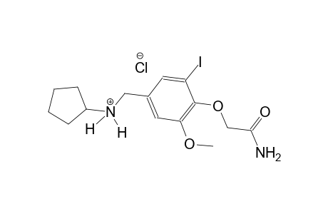 N-[4-(2-amino-2-oxoethoxy)-3-iodo-5-methoxybenzyl]cyclopentanaminium chloride